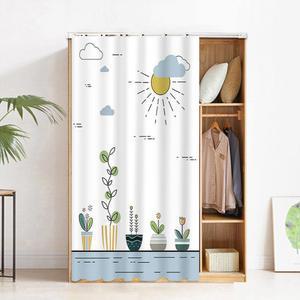 레일식 자착 문커튼 옷장 책장 가림막 방진 커튼