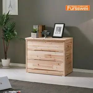 알피노 삼나무원목 3단서랍장 SI_008