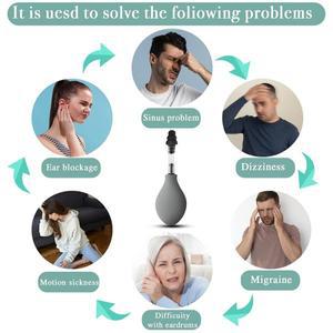 캔들 귀압력 도구 휴대용 완화 흡입 장치 3 가지 크기의 귀마개 머리 통증을위한 내부