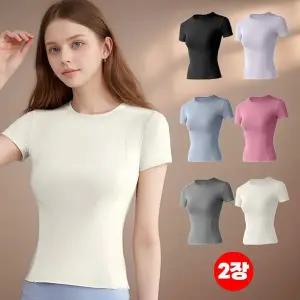 [하프클럽/]1 1 아엘리에 필라테스 트레이닝복 여성 반팔 티셔츠