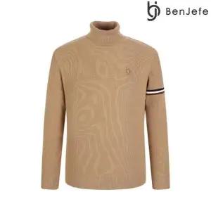 벤제프 남성 소매컬러포인트 터틀넥 풀오버 니트(BO5MMSP202) GS 319367