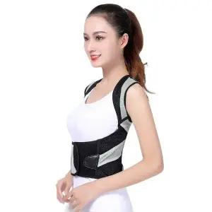 바른자세 이중벨트 밴드 척추 허리 지원용 (WFIIHDO)