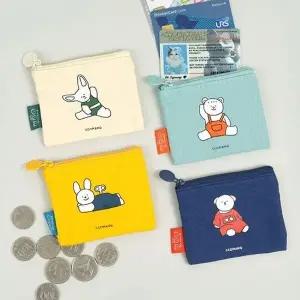 [하프클럽/]꼬망 트렌드 올 핑크풋 카드케이스 파우치