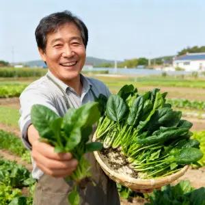 해풍 맞고 자란 보물초 시금치 겨울 노지 고당도 잎채소 1kg