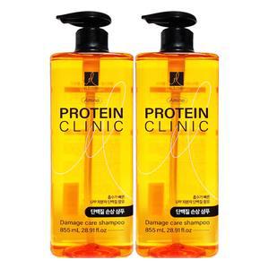 엘지 엘라스틴 아미노 프로틴 클리닉 단백질 샴푸 손상케어 855mL X 2개