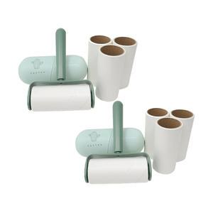 주앤지 휴대용 미니 먼지제거 클리너 그린 본품, 리필 3p, 2개