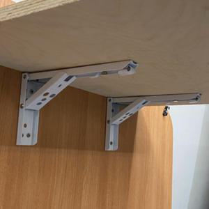 접이식 까치발 찬넬 브라켓 ㄱ 선반 벽 고정 지지대 기억자 선반대 꺽쇠 L자 받침대 앵글 대형 화이트 2개