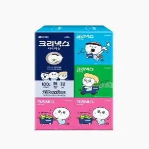 크리넥스 2겹 천연펄프 디럭스 미니 오롤리데이 각티슈230매 *6개입