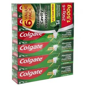 Colgate 콜게이트 아이씨 쿨민트 치약 250g x 6개 불소 치약 gx
