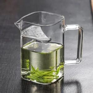 (로하티) 스퀘어 내열유리 거름망 숙우(200ml)/차포트/티포트/차망/숙우/주방/가정용/사무실/다도/일체형