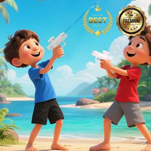 야외 휴대용 핸드 EDC 양면 물총 크리 에이 티브 장난 역방향 스프레이 풀 비치 싸움 어린이