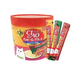 이나바 이나바 CIAO 츄르 닭가슴살해산물 버라이어티 120P [SC-213]