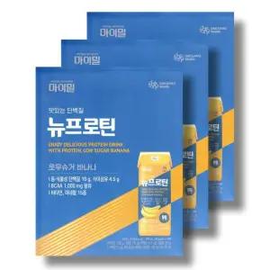 대상 마이밀 뉴프로틴 로우슈거 바나나맛 190ml 16팩 3박스 /wb