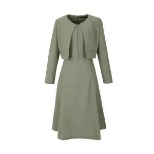 [롯데백화점]SOUP 진주 벨트 노카라 투인원 원피스 SB9OPM0