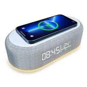 엑스트라 wcp-220 고속무선충전 겸용 무드등탁상시계