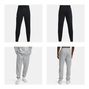 [언더아머](대전신세계)1373882 블랙 그레이 2컬러 남성 아이콘 플리스 조거 기모팬츠 긴바지 부드러운 ...