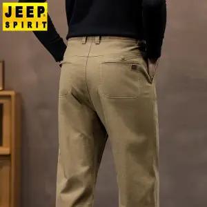 JEEP SPIRIT 남성 스트레이트 캐주얼 팬츠 가을 겨울 스판 일자 바지 29-44