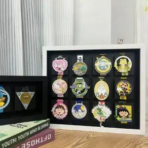 메달 보관함 액자 메달전시 나무 뱃지보관함 프레임