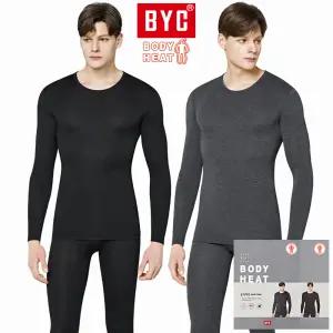 BYC 보디히트 남성 발열 내의 겨울 긴팔 보온 방한 남자 내복 세트 DBS1047