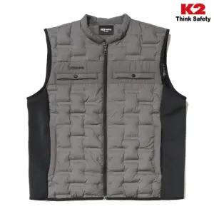 K2 경량 패딩 조끼 VE-F3603 실내외 내피 착용 구김방지 방수 보온용 케이투 근무복