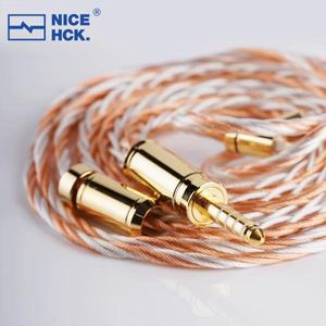 NICEHCK Engr.001 한정 수량 케이블 8N 실버 도금 OCC + 실버 도금 구리 합금 와이어 OFC 4.4mm 플러그 NX8