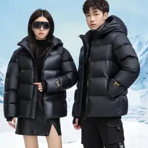 남자 반사발열 패딩점퍼 발열 겨울 잠바 후드 탈부착 방한 근무복 블랙 남여공용