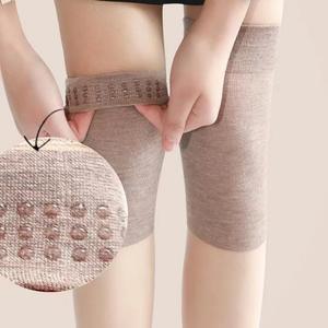 무릎보호대 여성용 높은 무릎 보호 양말 여름 미끄럼 방지 패드 튜브 관리 제품 허벅지