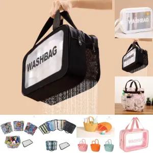 더블 물빠짐 워시백 목욕가방 망사가방 수영 비치백/가방/목욕/바구니/욕실/수영장/메쉬/사우나/단체/선