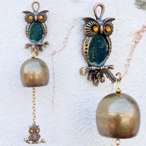 킹부엉이 그린 문종 풍경 현관 인테리어 실내 문소품 도어벨 알림