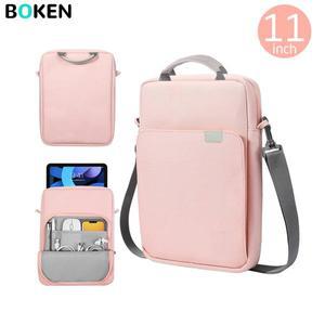 iPad Xiaomi용 휴대용 태블릿 숄더백 9-11인치, 여행 학교 비즈니스용 포켓이 있는 경량 크로스바디 슬리브