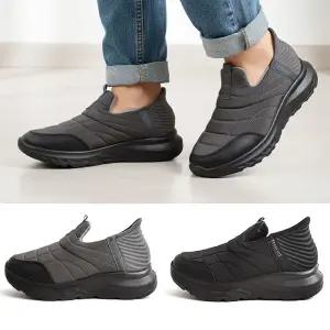 신고벗기 편한 이지핏 남성 패딩슬립온 털운동화 남성방한화