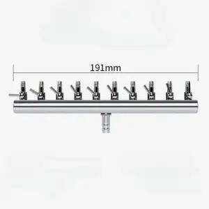 수족관 어항 에어분배기 10구 브로와 호스 분지관 산소