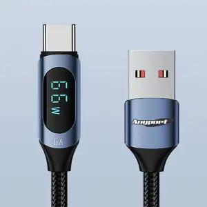 애니포트 1.2m USB to C타입 66W 고속충전 케이블 C케이블 C형 충전선 C선