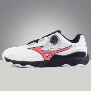 미즈노 탁구화 웨이브 메달 SP5 보아 (칼립소코랄X블랙) 81GA241231