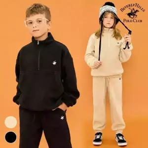 [폴로클럽] 플리스반집업기모상하세트