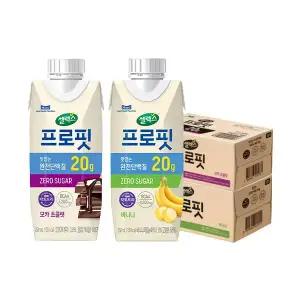 셀렉스 프로핏 모카 초콜릿 250ml, 18개 + 드링크 바나나 250ml, 18개