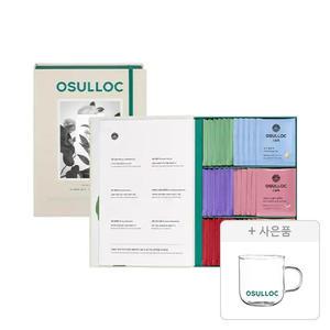 오설록 티 베리에이션 오 6종, 36개입+증정(쇼핑백, 1개+유리머그 320ml, 1개)