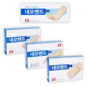 네오밴드 10갑 20갑 일회용 상처 밴드 표준 덕용 혼합 대형
