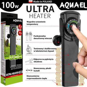 아쿠아이엘 울트라 히터 100w/수족관 어항 수조 온도조절기 온도계 네오 열대어 플레코 구피 쉬림프 거북이