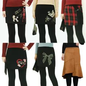 731가을신상품 빅사이즈 치마레깅스  치랭스 여성 여자 미시 아이스스판 새로본