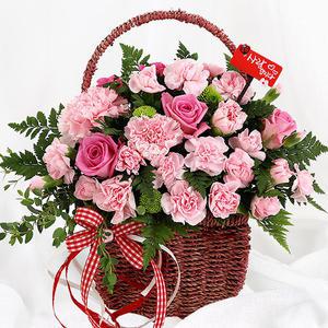 당일 꽃배달 5월의꽃 카네이션 꽃바구니 어버이날 A1504