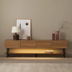 [리뷰이벤트] 파로마 하비 템바보드 LED조명 거실장 티비다이 티비장(1200/1800)