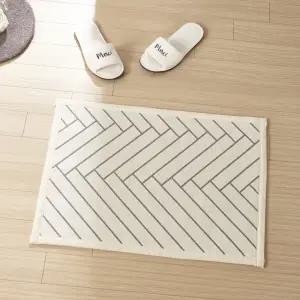 면 자가드 헤링본 발매트 50x70cm