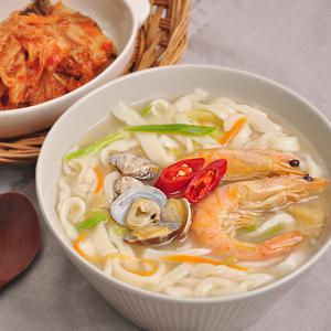 생칼국수 6인분 세트 (면1kg+스프6봉) 멸치/맑은해물/얼큰해물맛