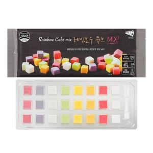 [레인보우큐브] 오리지널 치즈 믹스 80g x 8팩 (팩당 24입)