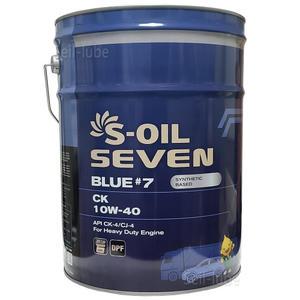 에스오일 세븐 블루 7 CK 10W40 20L DPF 유로6 TIER-4 고성능 디젤 엔진오일
