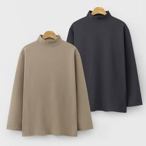 [엠엔씨][MNC] [2장묶음] 빅사이즈 부들기모 반폴라긴팔티 (MDIT084LW)