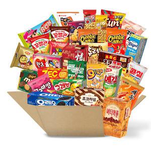 (스윗몬) 봉지과자 30종 랜덤박스 실속 과자세트 선물세트