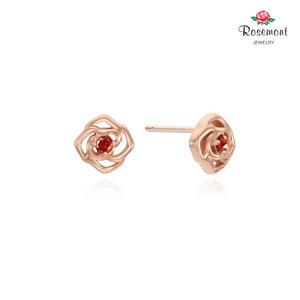 [단독패키지][로즈몽] 실버 귀걸이 (1월 탄생석) RC0353