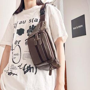 레네 남자 여성 소가죽 포켓 캐주얼 힙색 슬링백 가방 G14533